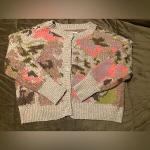 Anthropologie Multicolor Button-Up Cardigan, size small, cozy and comfy